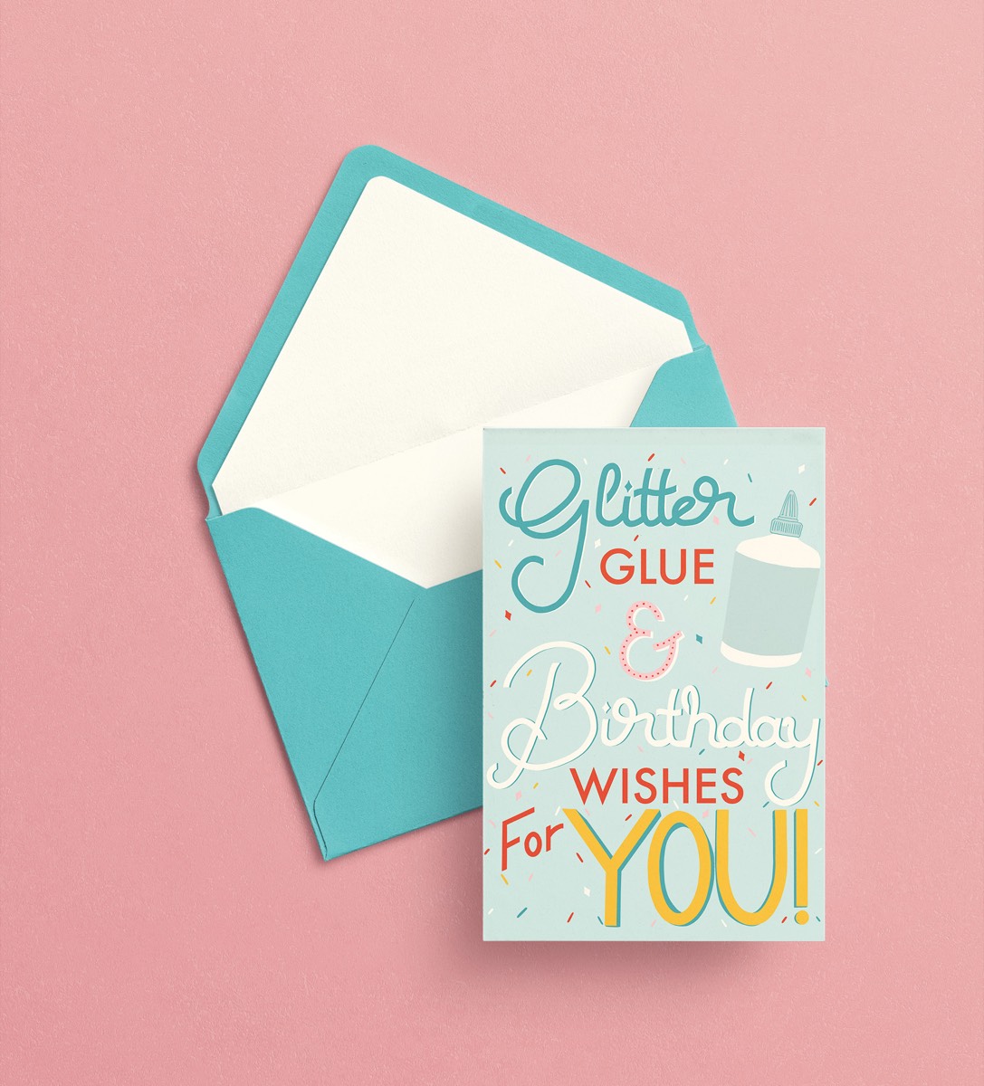 Birthday Card Glitter