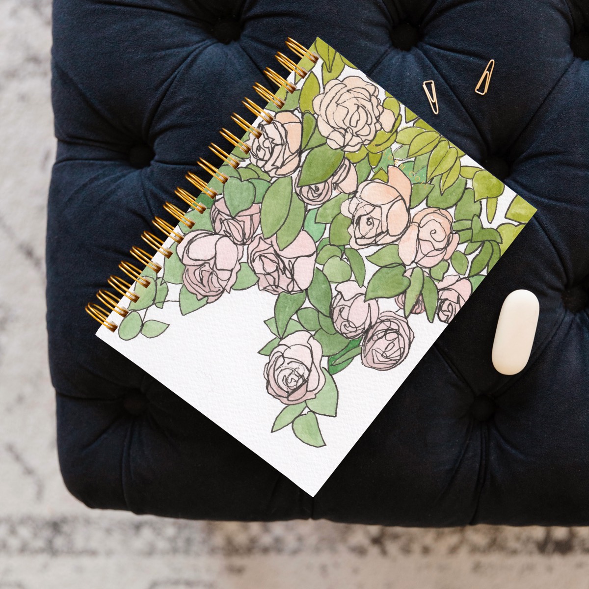 Rose Journal Cover
