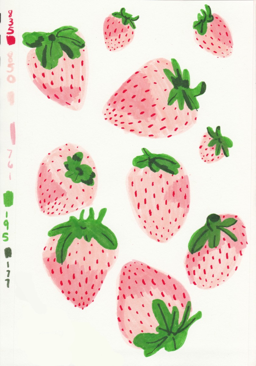 Pink Strawberries
