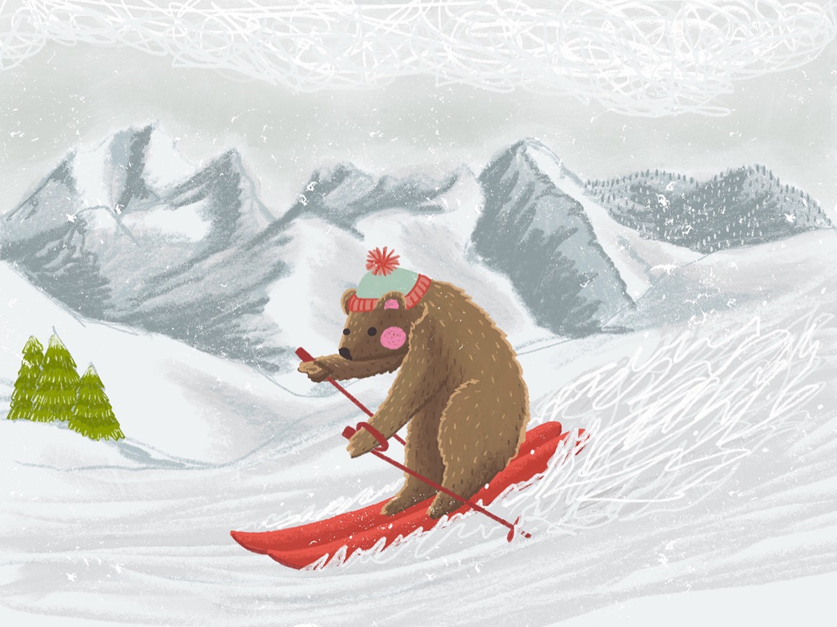Bear Skiing