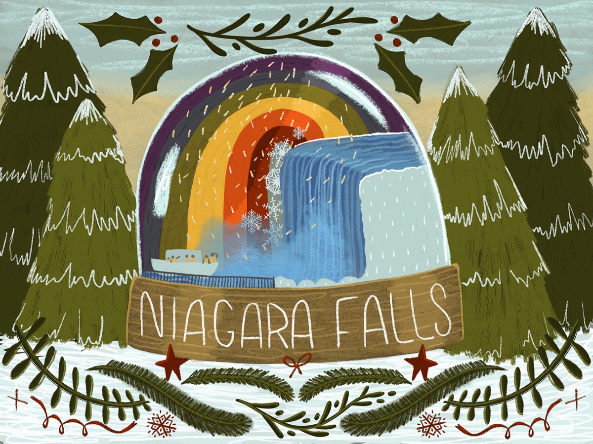 Snow Globe Waterfalls