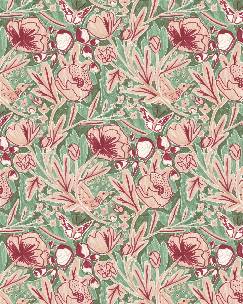 Peony pattern