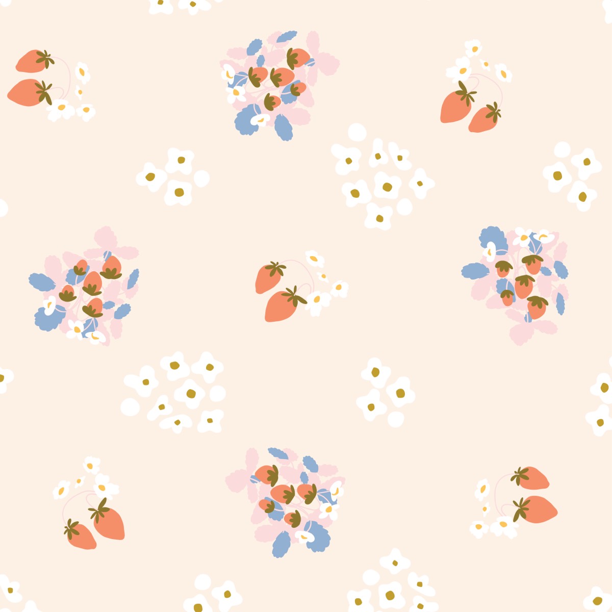 Strawberries pattern